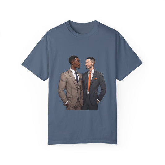 LGBT Couples - Unisex Garment-Dyed T-shirt - Design 079