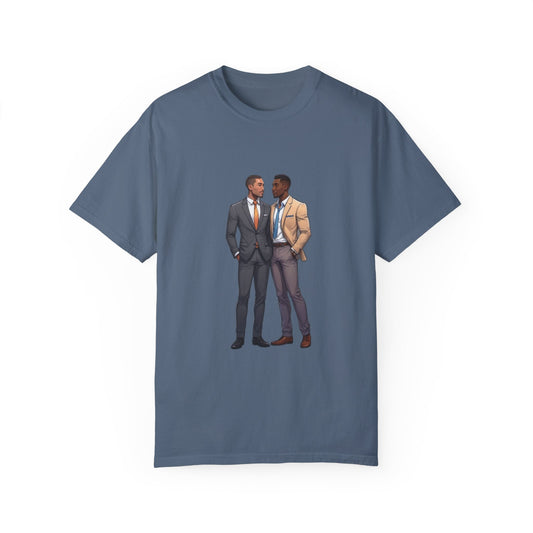 LGBT Couples - Unisex Garment-Dyed T-shirt - Design 078