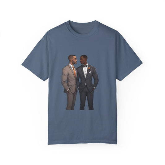 LGBT Couples - Unisex Garment-Dyed T-shirt - Design 076