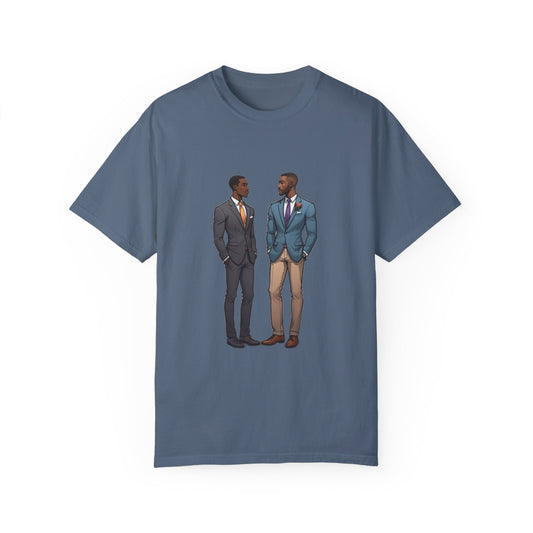 LGBT Couples - Unisex Garment-Dyed T-shirt - Design 075