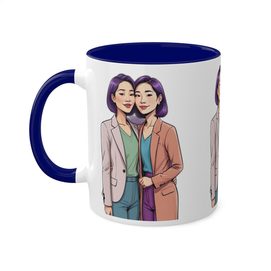 LGBT Couples - Colourful Mugs, 11oz - Design 006