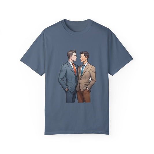 LGBT Couples - Unisex Garment-Dyed T-shirt - Design 072