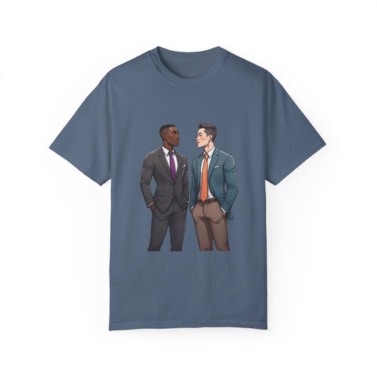 LGBT Couples - Unisex Garment-Dyed T-shirt - Design 080
