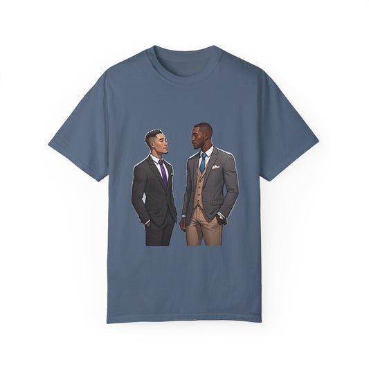 LGBT Couples - Unisex Garment-Dyed T-shirt - Design 077