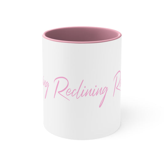 Accent Coffee Mug, 11oz - "Reclining" - Design 057 - Home Sweet Home