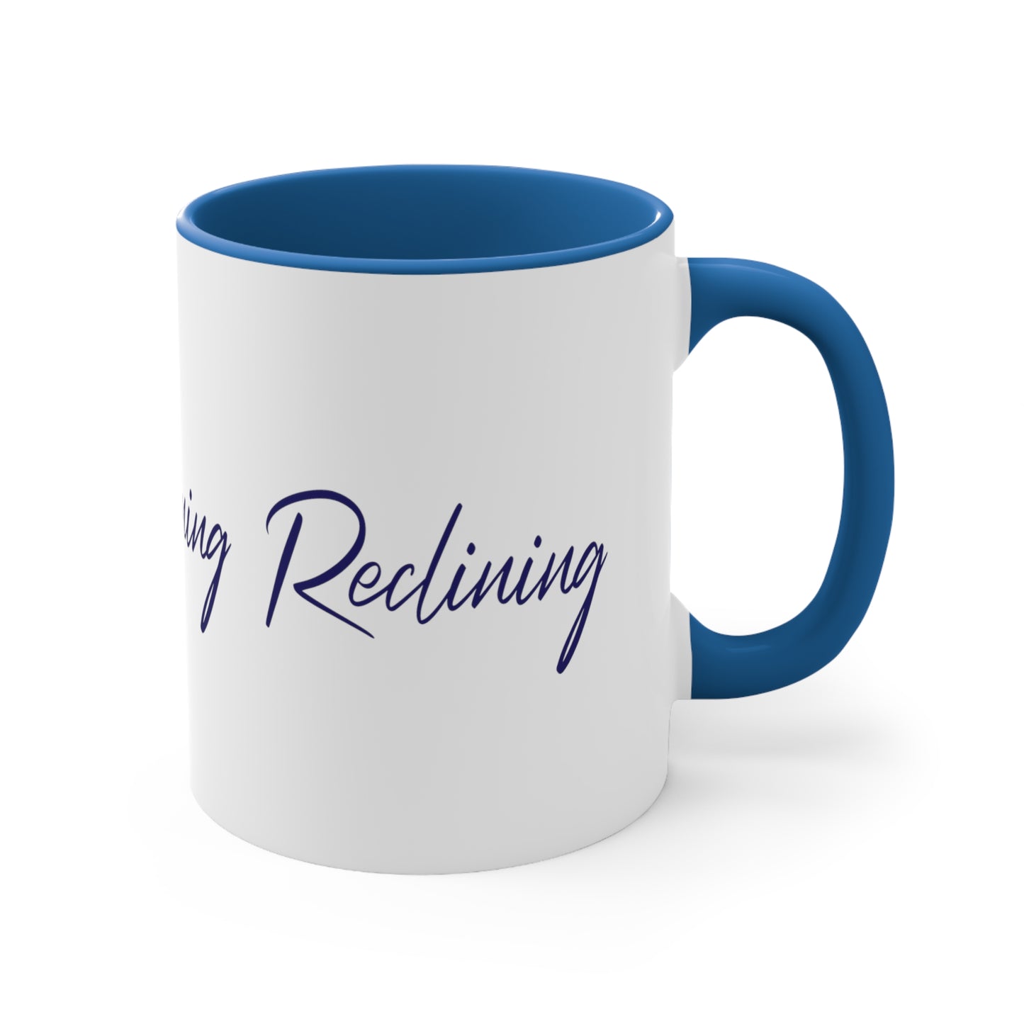 Accent Coffee Mug, 11oz - "Reclining" - Design 055 - Home Sweet Home